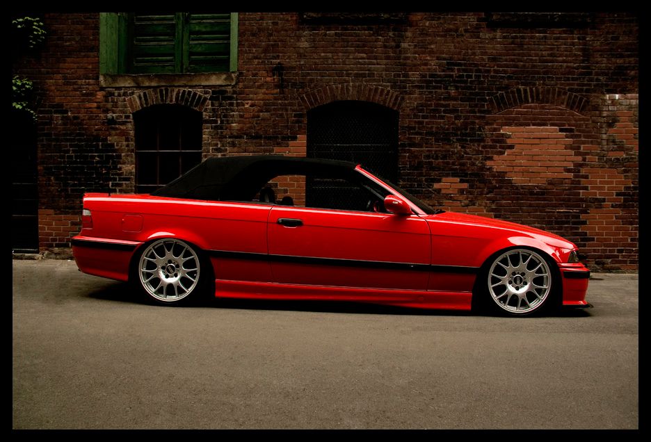 BMW E36 Hellrot Red Cabrio BMW E36 Hellrot Red Cabrio