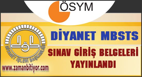 2017 MBSTS Giriş Belgeleri Yayınlandı