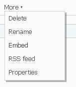 Skydrive embed rss