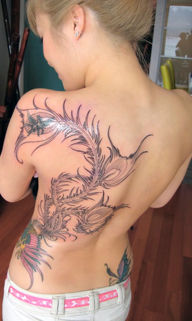 Dragon tattoos can be done as armbands, on the lower back, ankles,