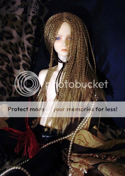 DS] WIG bjd super dollfie 9 10 9/10 linen braid  